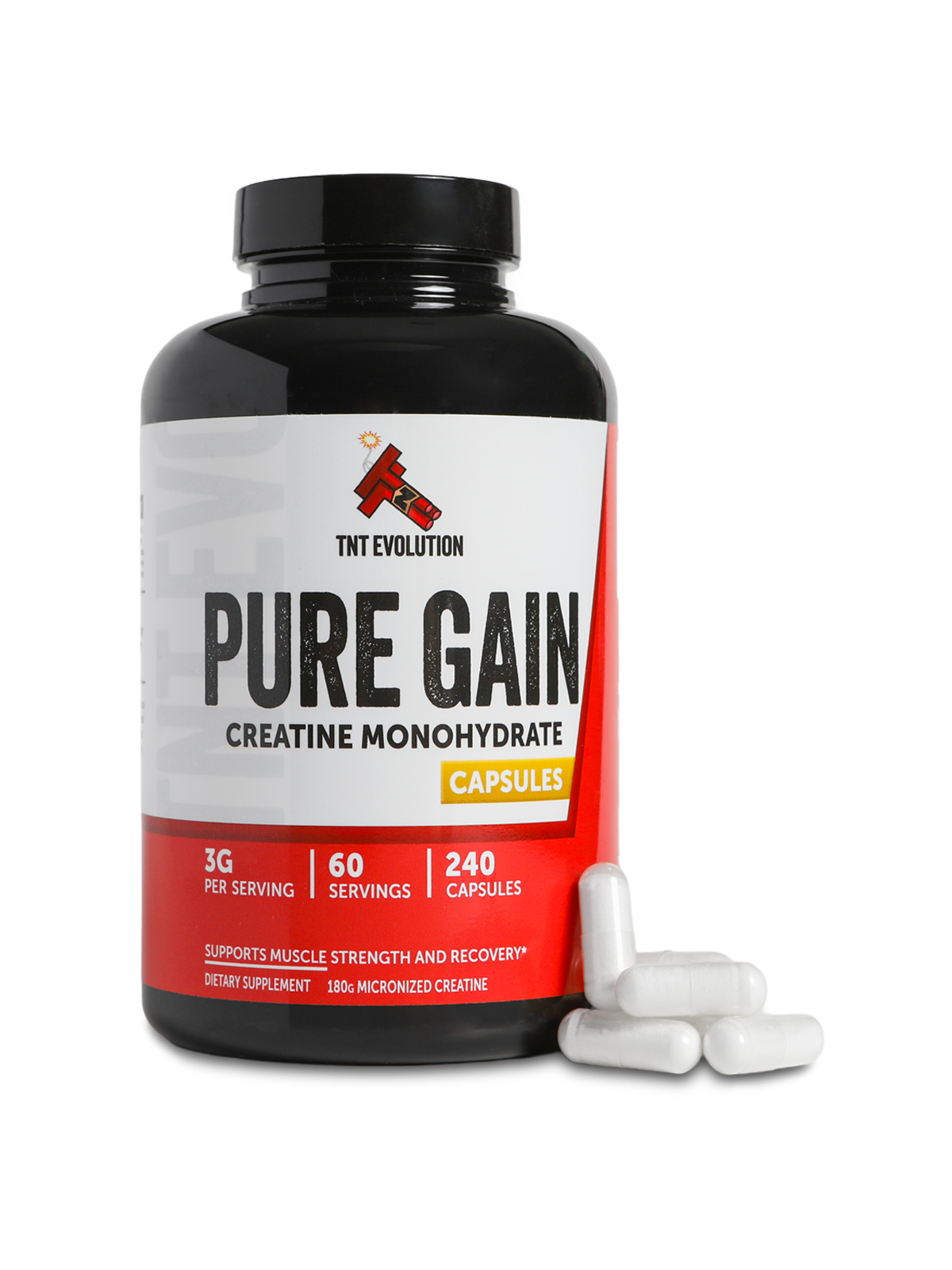 Creatine Monohydrate Capsules - 60 Servings
