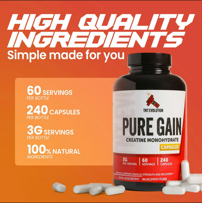 Creatine Monohydrate Capsules - 60 Servings